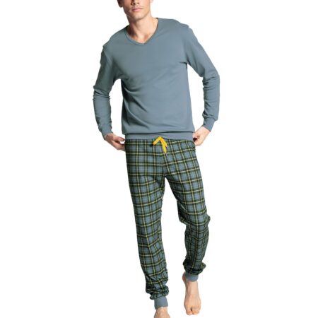 nattøj med ternet bukser mand herre pyjamas ung pyjamas alletidersgave gave til 30 årig