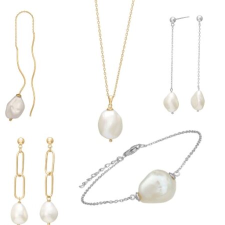nordahl baroque smykker halskæde med perle æreringe med perler armbånd med perle forgyldt smykke billigt smykke dansk design alletidersgave