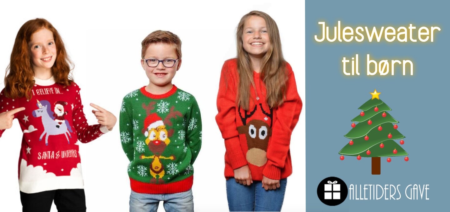 Modtager Tap hvidløg Julesweater til børn - Alletiders Gave - Juletrøjer til børn