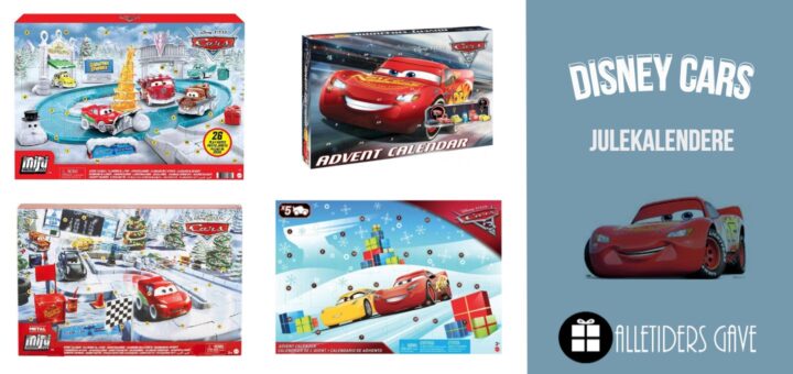 Disney cars julekalender 2024, disney cars pakkekalender 2024, disney cars adventskalender 2024, cars julekalendere, mcqueen julekalender, julekalender til børn 2024, julekalender til drenge 2024, årets julekalendere 2024