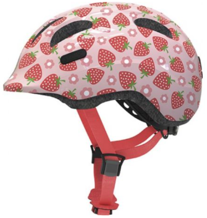 abus cykelhjelm gave til 3 år pige cykelhjelm med jordbær lyserød cykelhjelm