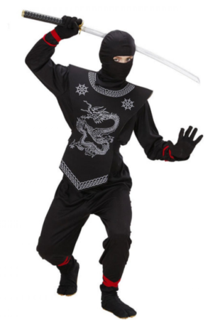 ninja kostume til 4 årig