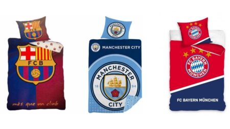 klubfodbold sengetøj barcelona sengetøj manchester city sengetøj bayern sengetø fodbold sengetøj gave til fodboldfan fodboldgave gave til teenager