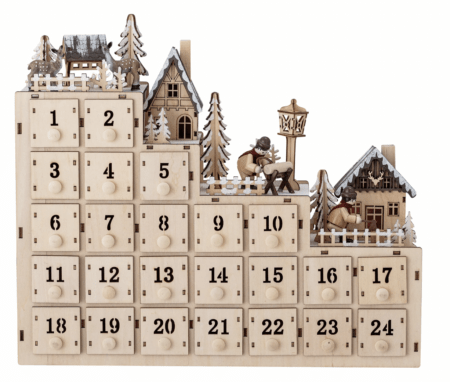 julekalender kasse træ lav selv julekalender små skuffer til kalendergaver alletidersgave