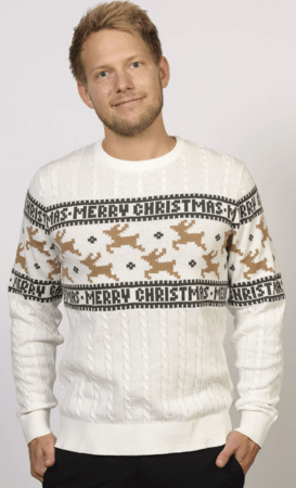 klassisk julesweater afdæmpet julesweater hvid julesweater til mænd