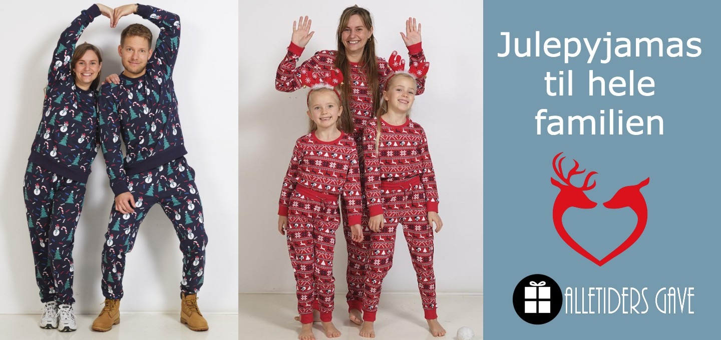 Julepyjamas til børn og voksne, julepyjamas til drenge, julepyjamas til piger, julepyjamas til mænd, julepyjamas til kvinder, juletøj til børn, juletøj til voksne, sjovt juletøj til børn, jule-pyjamas budget, julepyjamas tilbud