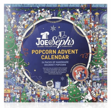 Julekalender med popcorn fra Joe & Seph's 2022 teen julekalender 2022